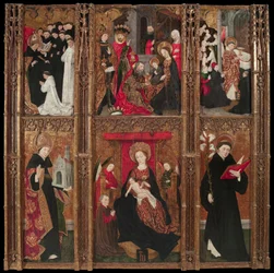 Retable de la Vierge, Saint Augustin et Saint Nicolas de Tolentino